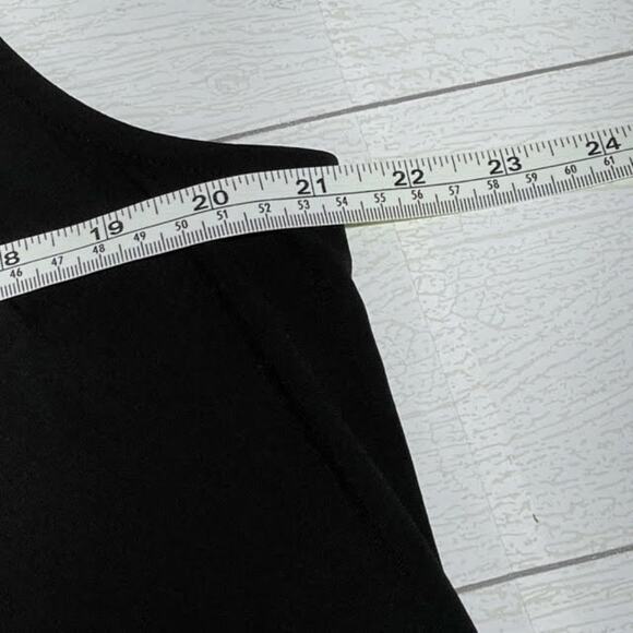 Roz & Ali Black Relaxed Fit High Neck Sleeveless Blouse Size Large - Picture 7 of 10